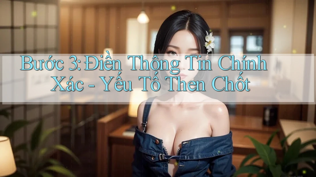 Bước 3: Điền Thông Tin Chính Xác - Yếu Tố Then Chốt