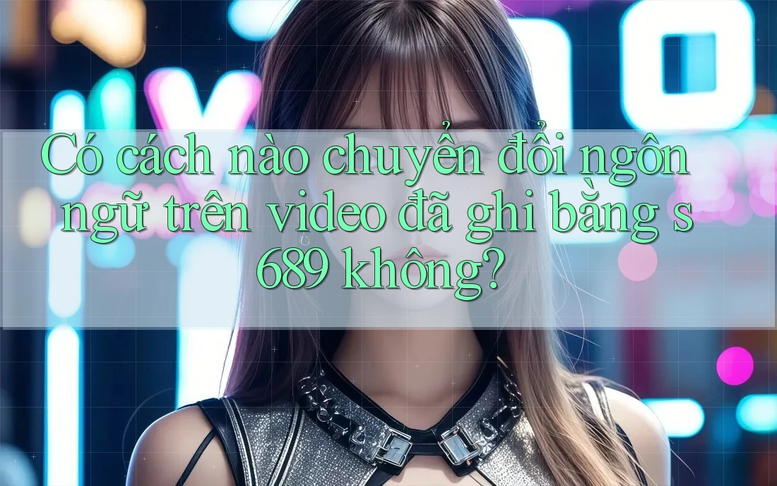 Có cách nào chuyển đổi ngôn ngữ trên video đã ghi bằng s689 không?