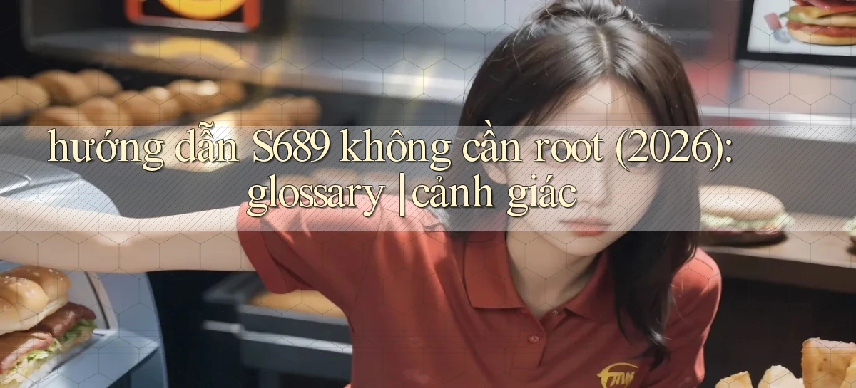 hướng dẫn S689 không cần root (2026) glossary cảnh giác