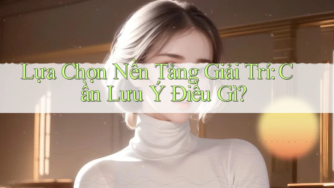 Lựa Chọn Nền Tảng Giải Trí: Cần Lưu Ý Điều Gì?