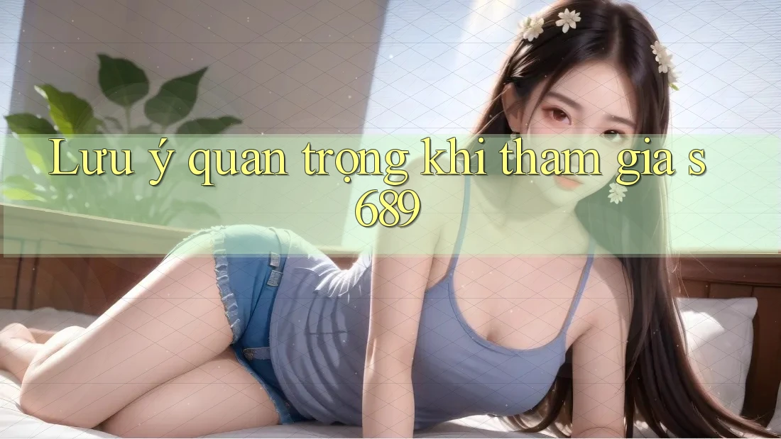 Lưu ý quan trọng khi tham gia s689 Lưu ý quan trọng khi tham gia s689