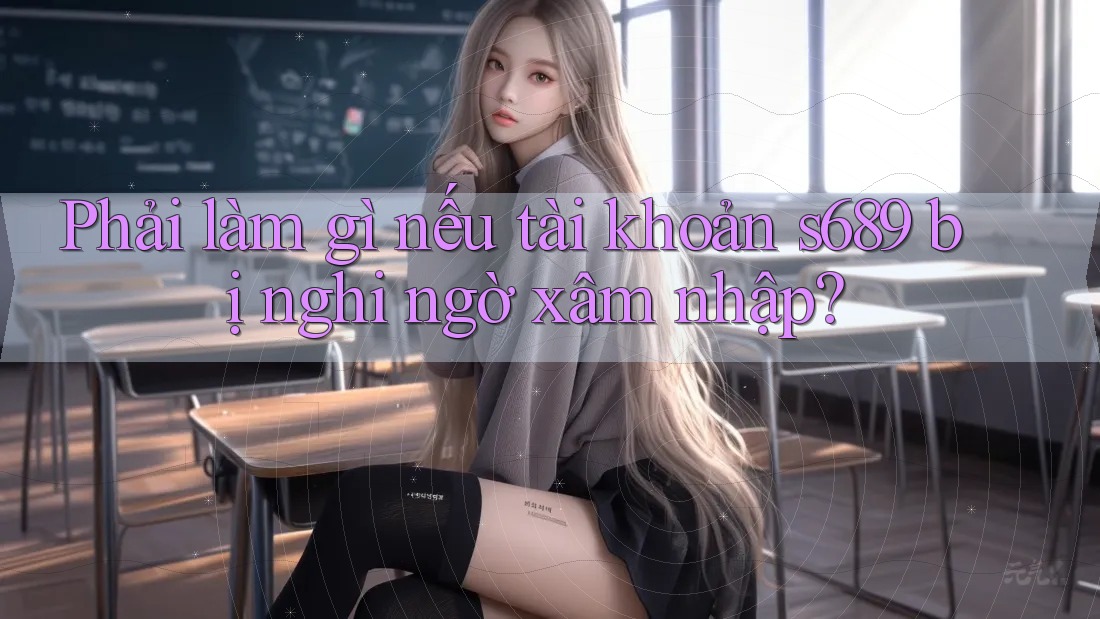Phải làm gì nếu tài khoản s689 bị nghi ngờ xâm nhập?