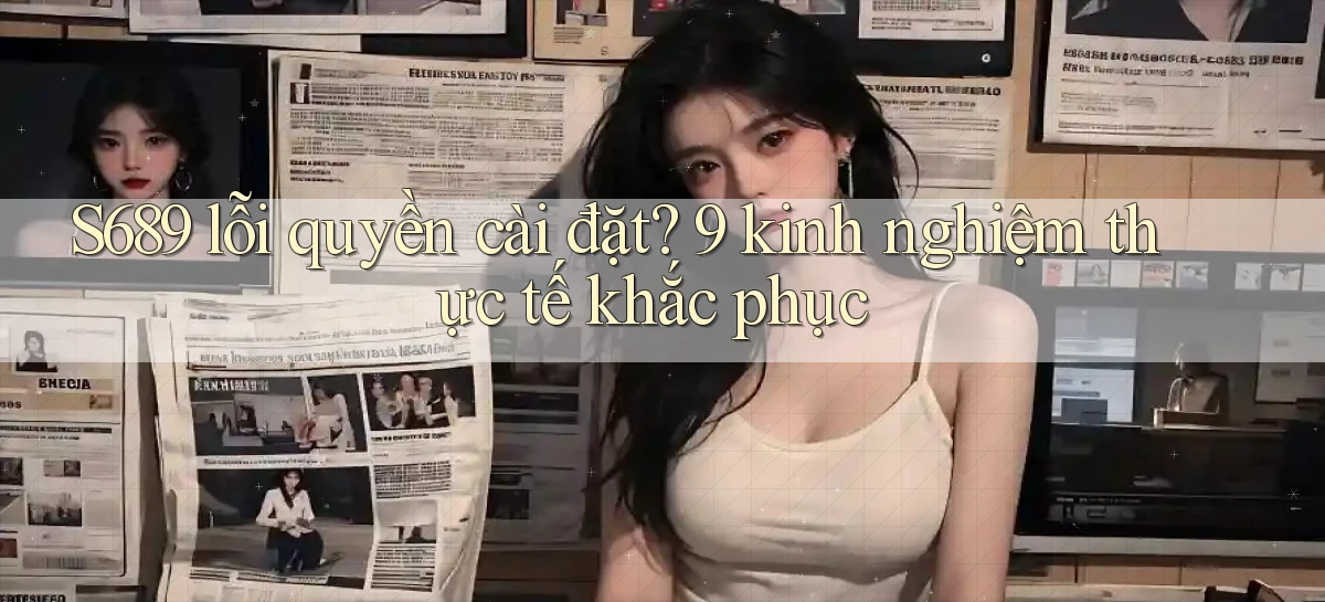 S689 lỗi quyền cài đặt 9 kinh nghiệm thực tế khắc phục