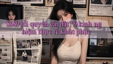 S689 lỗi quyền cài đặt 9 kinh nghiệm thực tế khắc phục