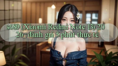 s689 (Xiaomi Redmi Note 13) 2026 đánh giá 5 phút thực tế