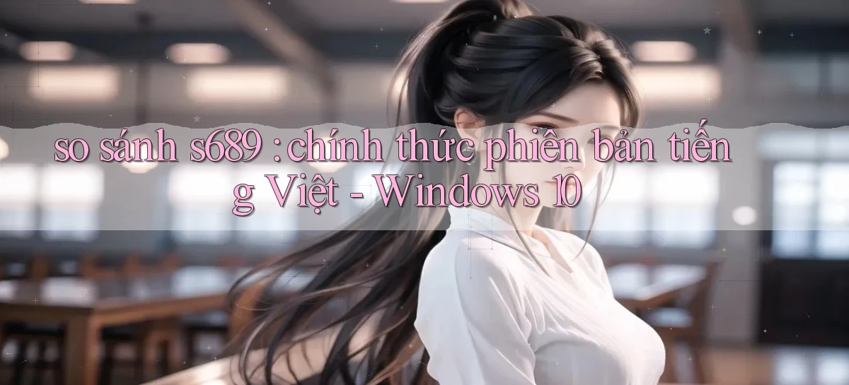 so sánh s689 chính thức phiên bản tiếng Việt   Windows 10