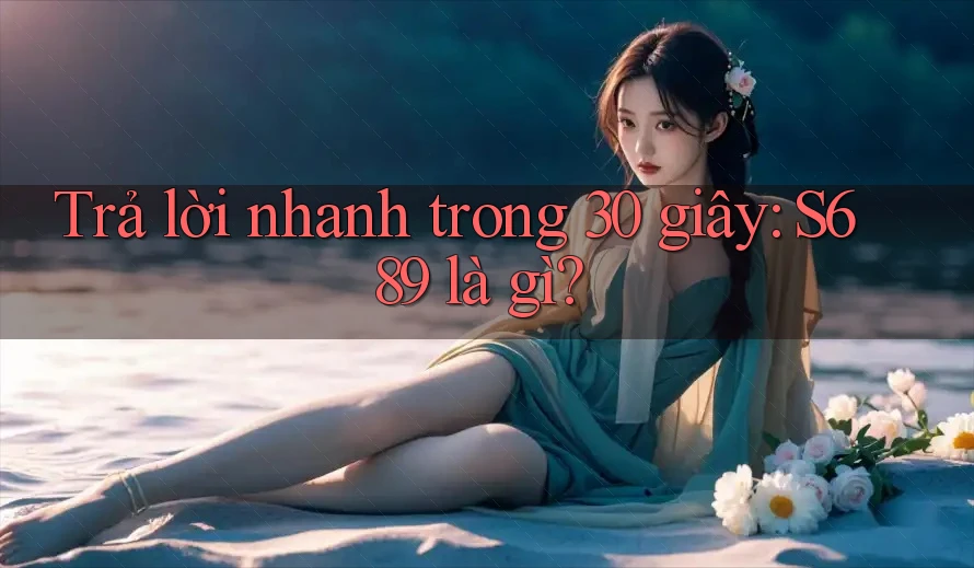Trả lời nhanh trong 30 giây: s689 là gì? Trả lời nhanh trong 30 giây: s689 là gì?