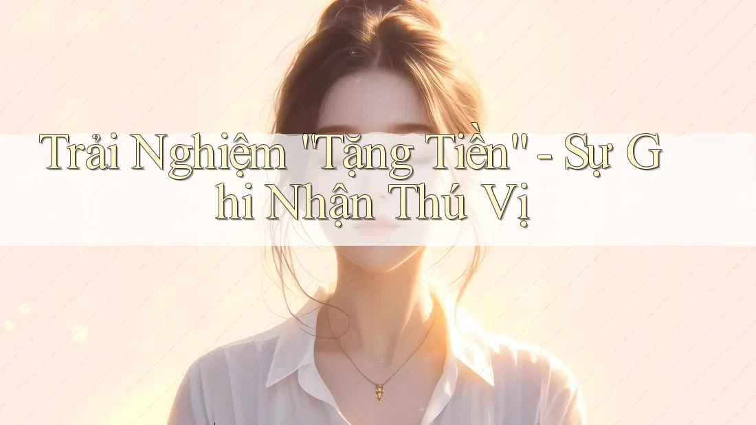 Trải Nghiệm “Tặng Tiền” - Sự Ghi Nhận Thú Vị