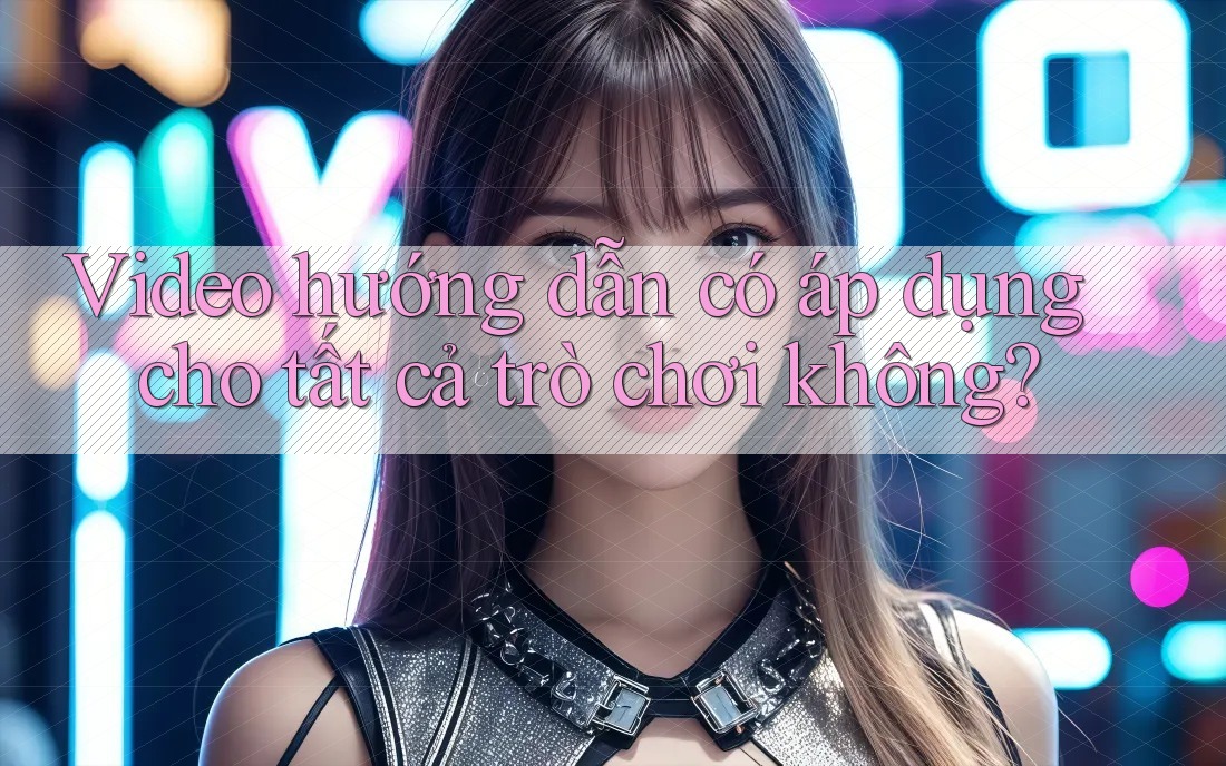 Video hướng dẫn có áp dụng cho tất cả trò chơi không?
